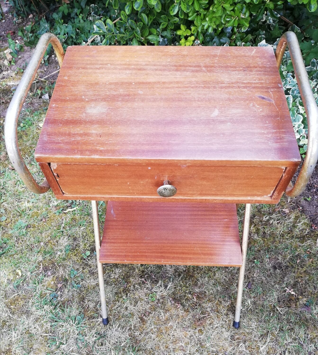Side table, vintage bedside table