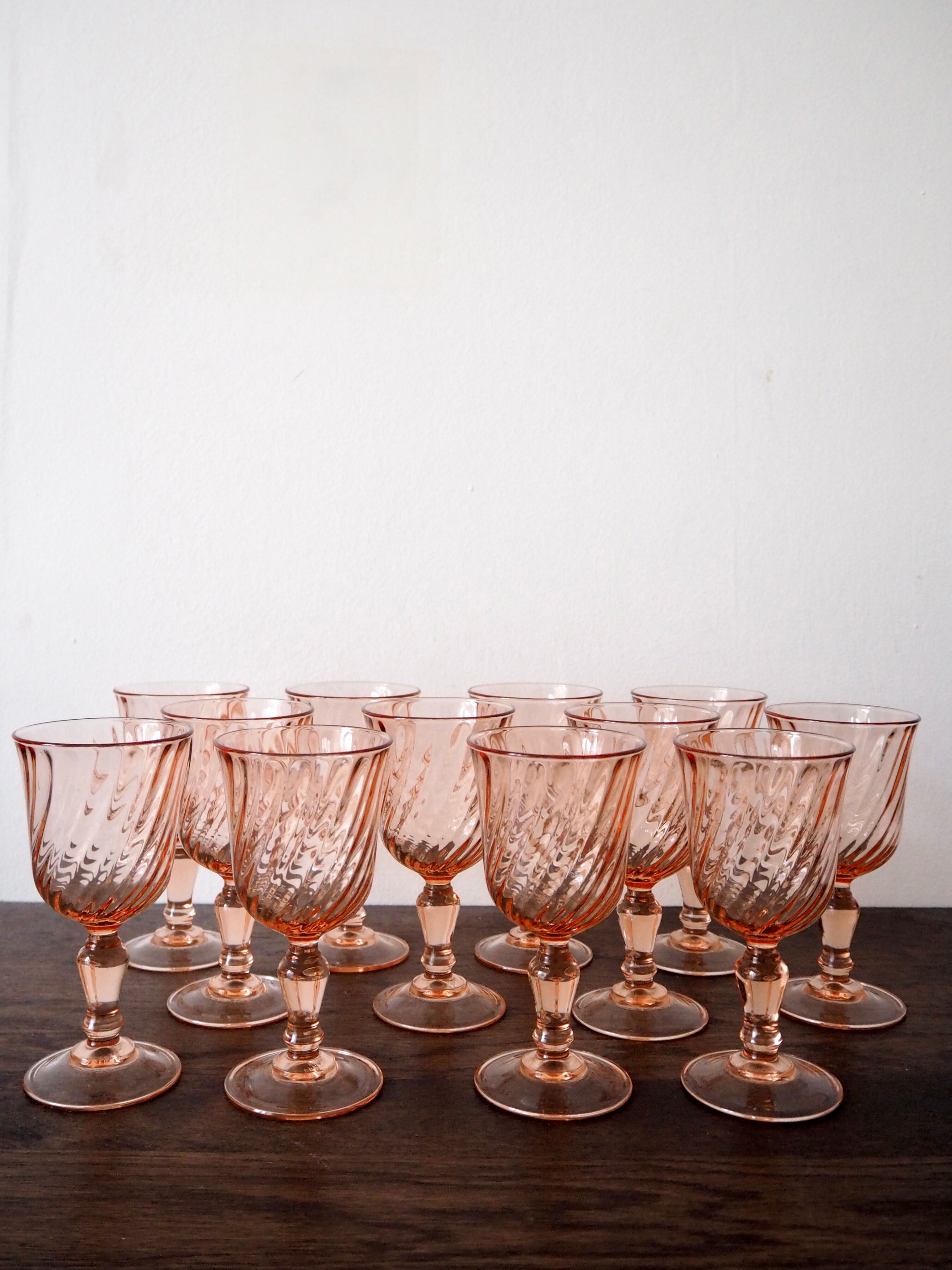 Set of 6 Rosaline stemmed glasses