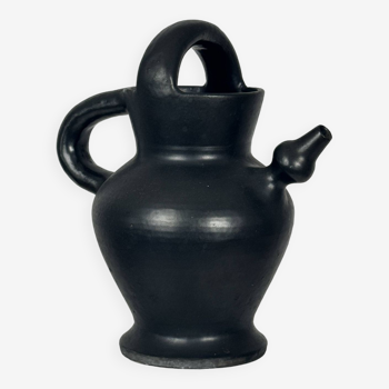 Gargoulette in black ceramic by Robert Picault, circa 1955