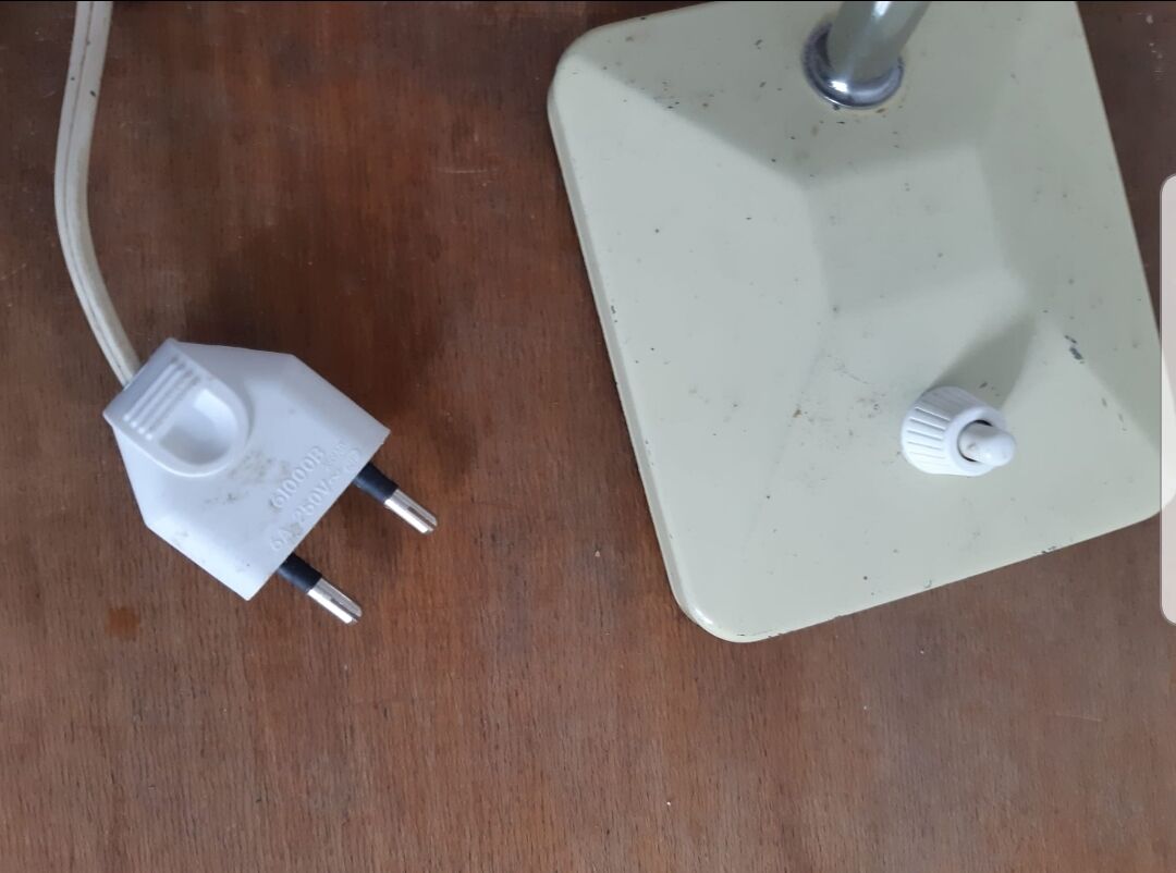 Vintage lamp on base