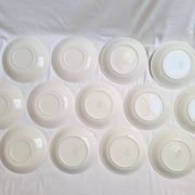 Assiettes creuses / assiettes à salades à fleurs Sarreguemines