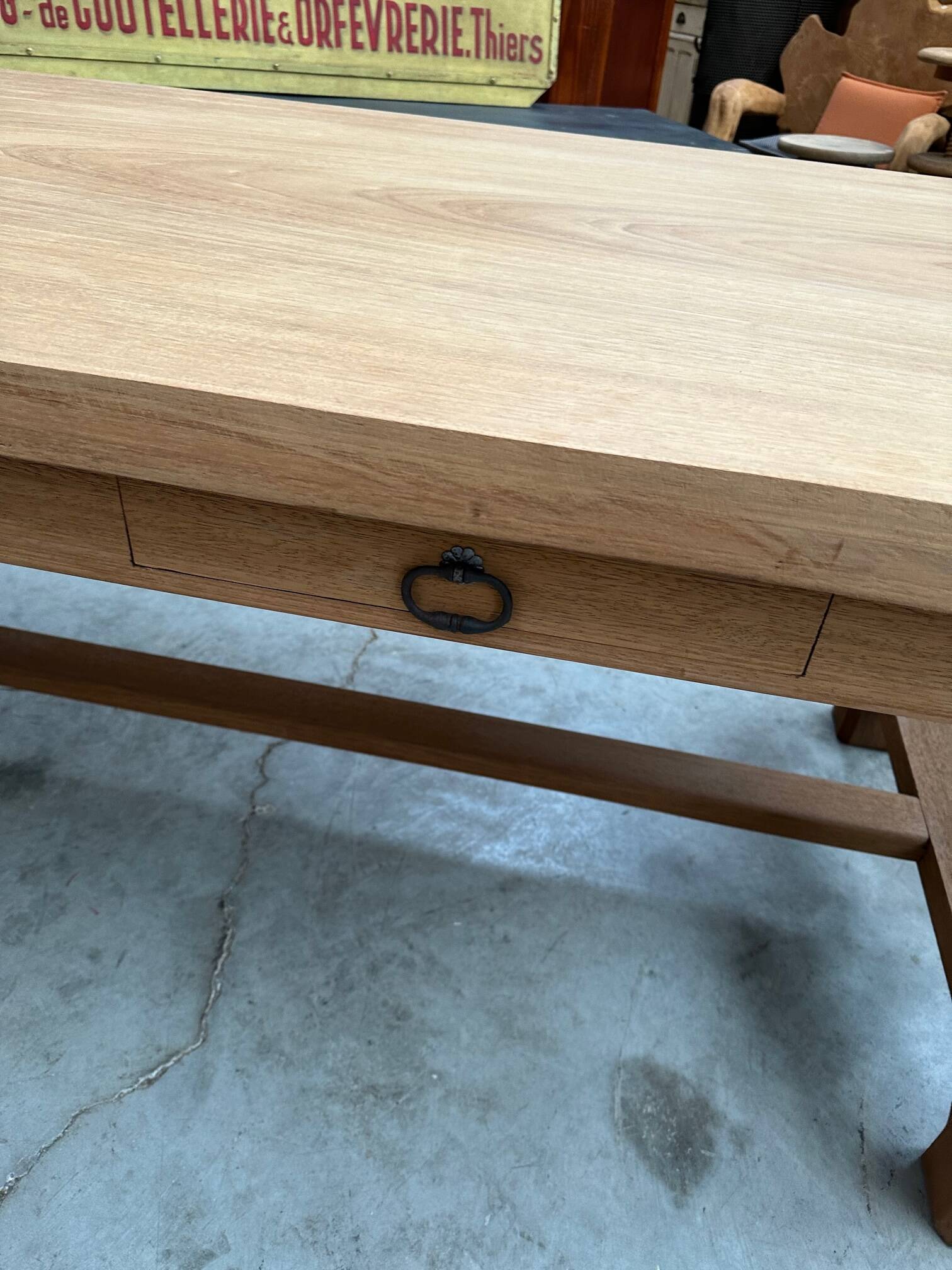 Solid mahogany farm table