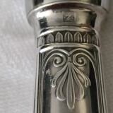 Silver metal cheese knife from christofle model "malmaison"