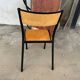 Lot de 50 chaises écoles bois et métal