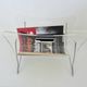 Magazine rack for Roche Bobois in plexiglass and chromed metal, 1970