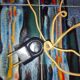 Lampe à poser en rotin