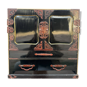 Japanese lacquered tansu from the early 20th century.