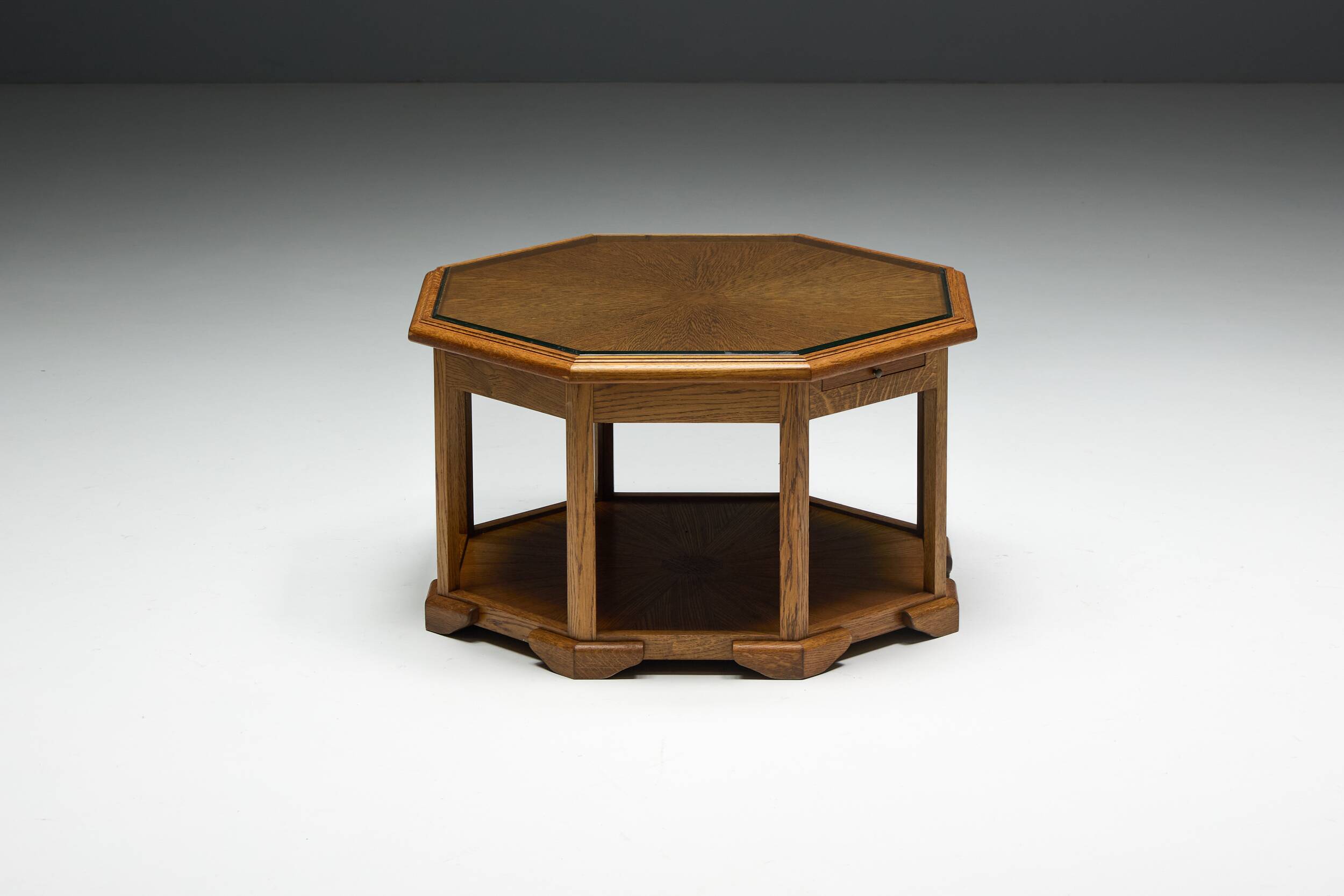 Octagonal Art Deco coffee table, France, 1930s