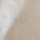 Old cloth cotton white Monogram V R.