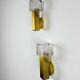 Pair of cubic Murano glass wall lights by Gaetano Sciolari, Italy 1970s