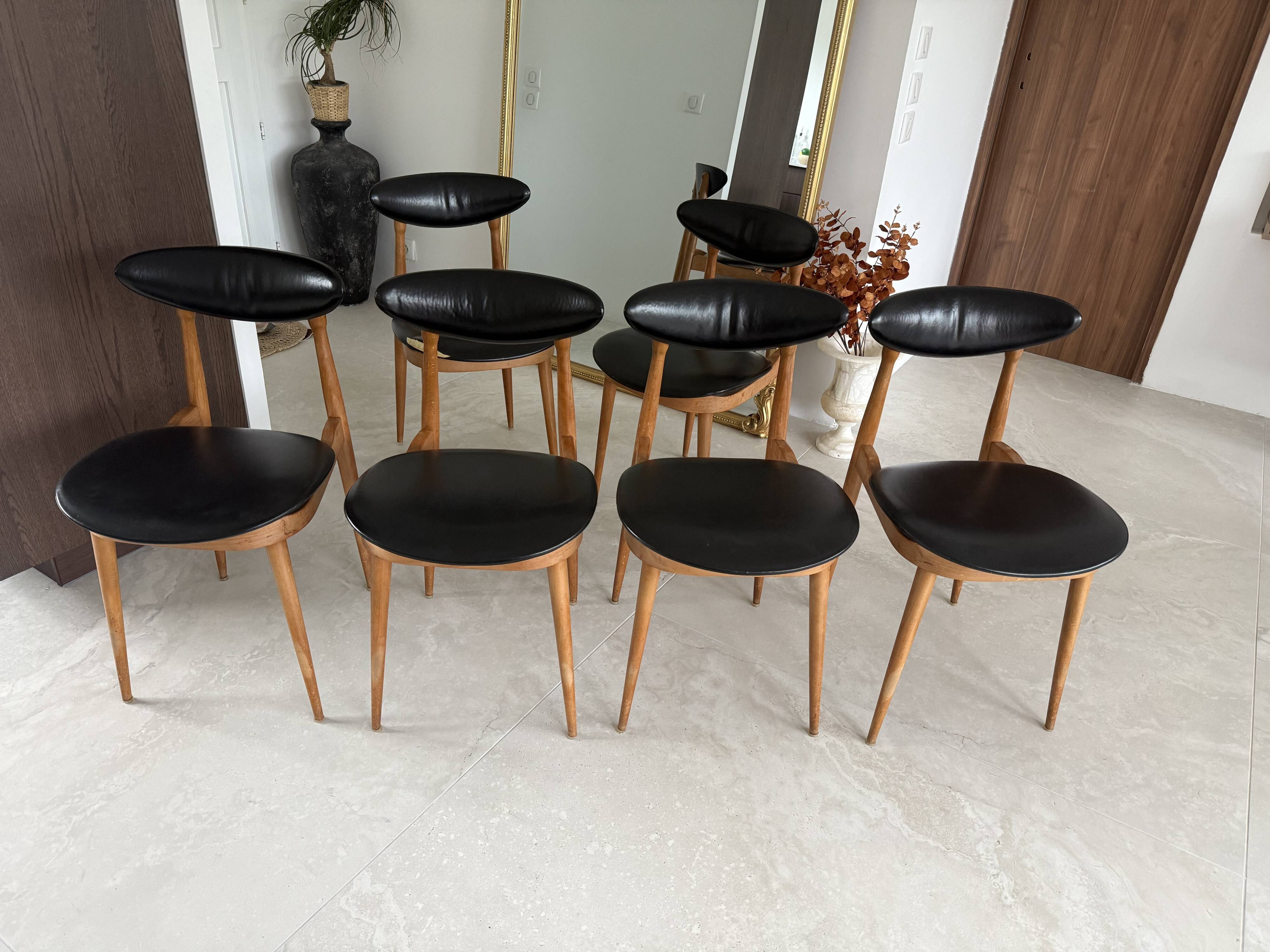 Lot de 5 chaises Baumann Licorne