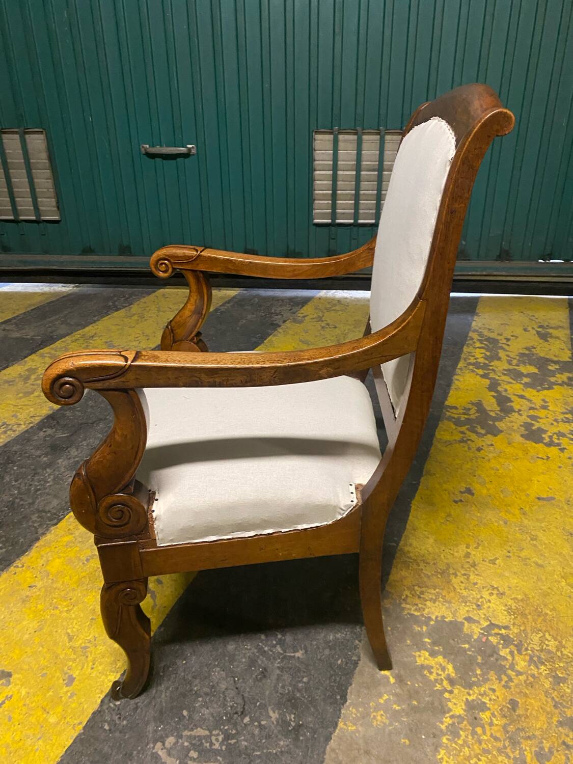 Restoration period armchair with crosses