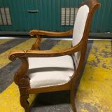 Restoration period armchair with crosses