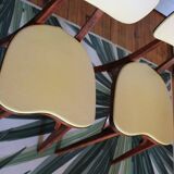 Chaises coeur Baumann jaune