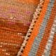 Brunt Orange Turkish Vintage Runner Rug, 85x388Cm