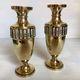 Pair of brass vases