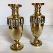 Paire de vases en laiton