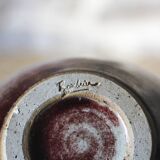 Enamelled ceramic vase signed Rouhier