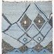 Tapis Graphique Bleu Contemporain - 295 x 261 cm