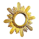 Wenz golden wood sun mirror, Germany, 1960s