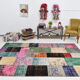Distressed multicolor turkish rug 299x209 cm