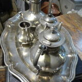 Coffee set fine silver plated metal XlXeme