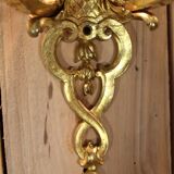 pair of gilt bronze wall lights signed by Etienne Giraud in Lyon