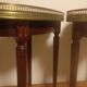 Tables basses bouillotte rognon de style Louis XVI