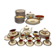 Crockery set model Corfu signed BOCH La Louvière.