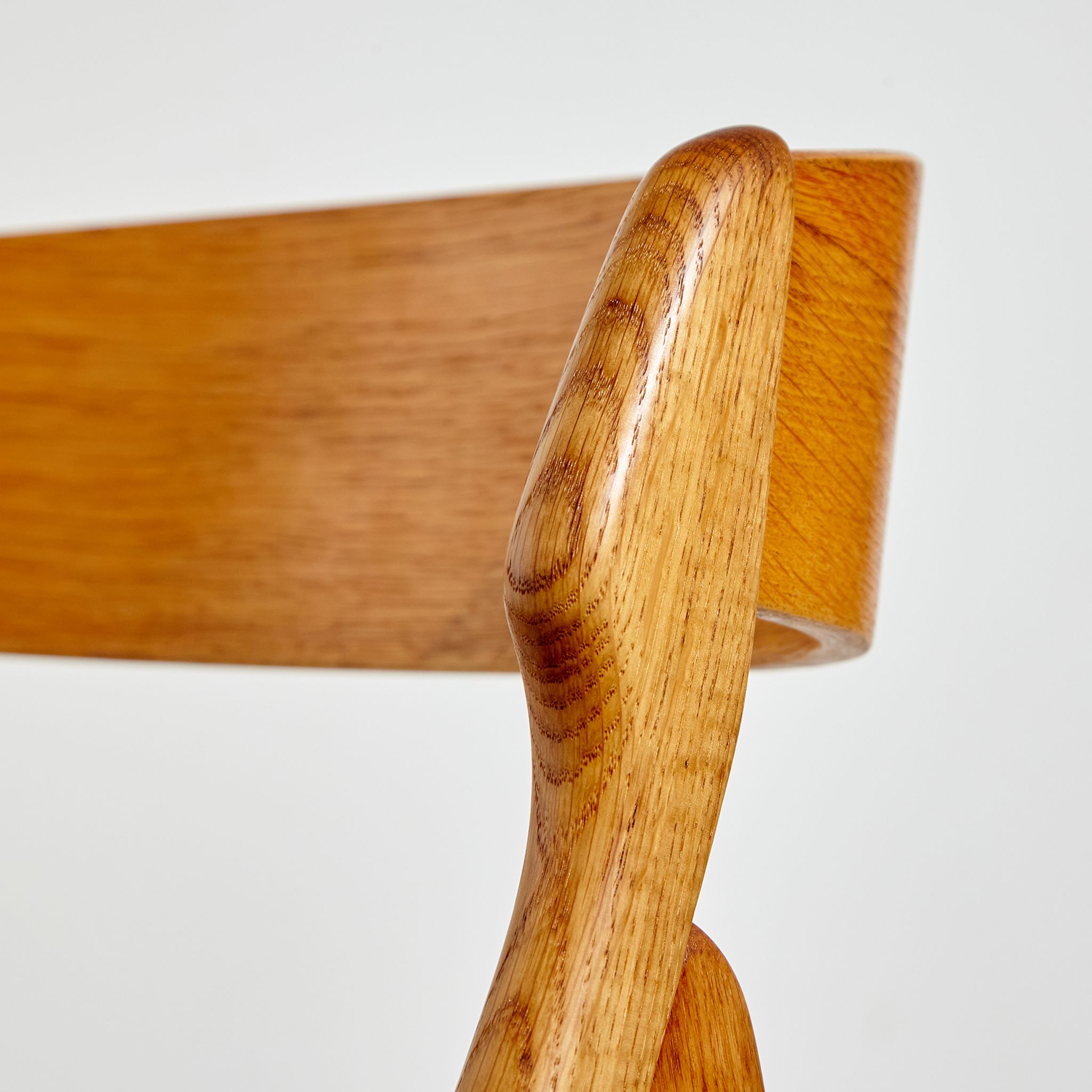 Model 71 oak dining chair by Henning Kjærnulf for Boltings