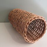 Vintage wicker umbrella stand