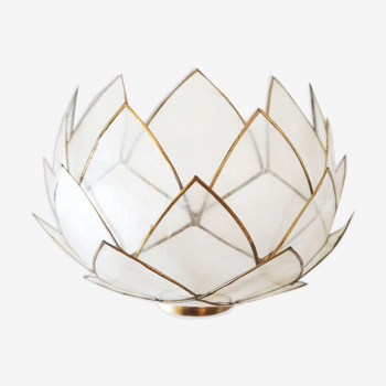 Vintage mother-of-pearl petals sconce