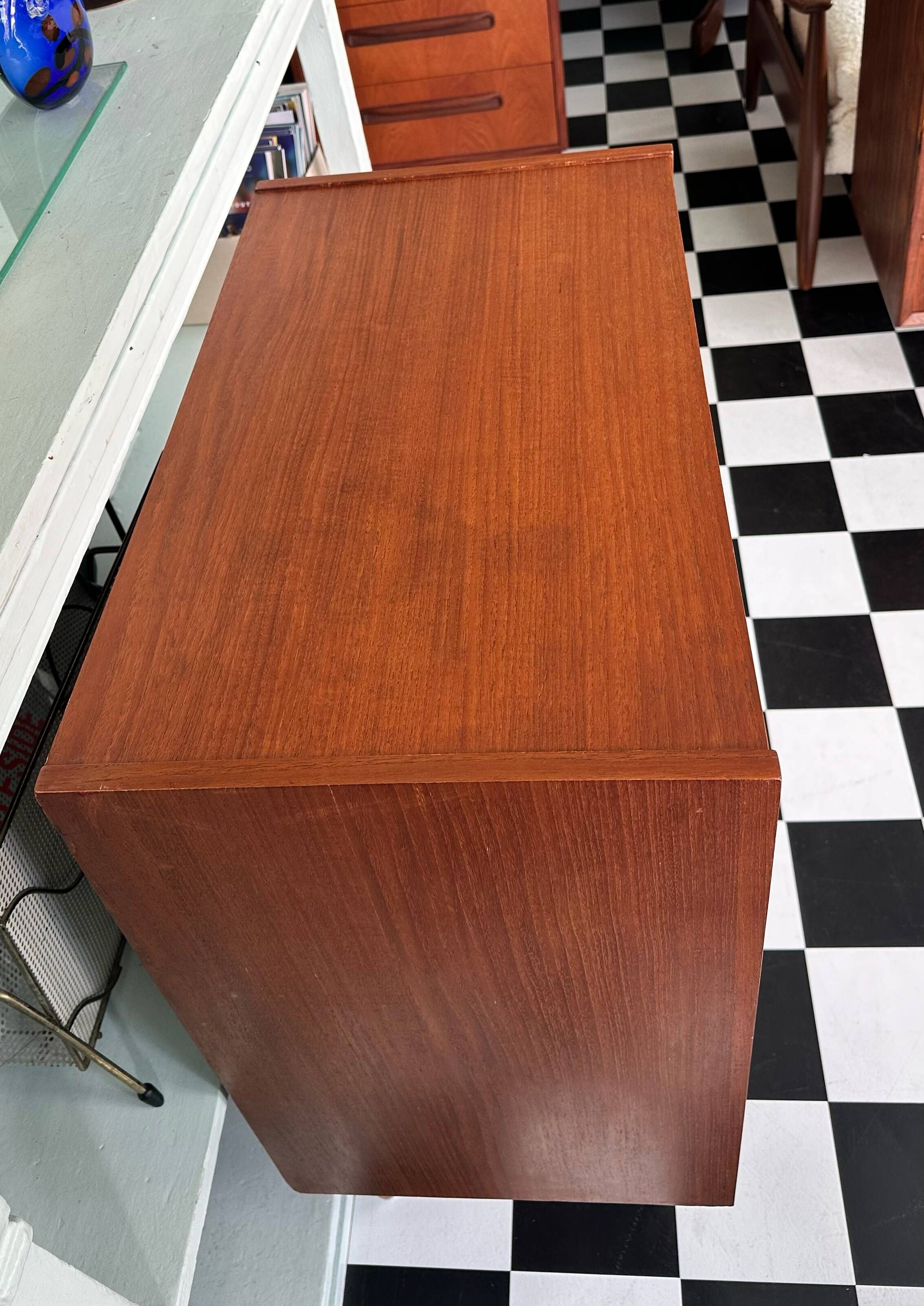 Mid-Century 1960’s Danish Teak Vinyl Record Cabinet