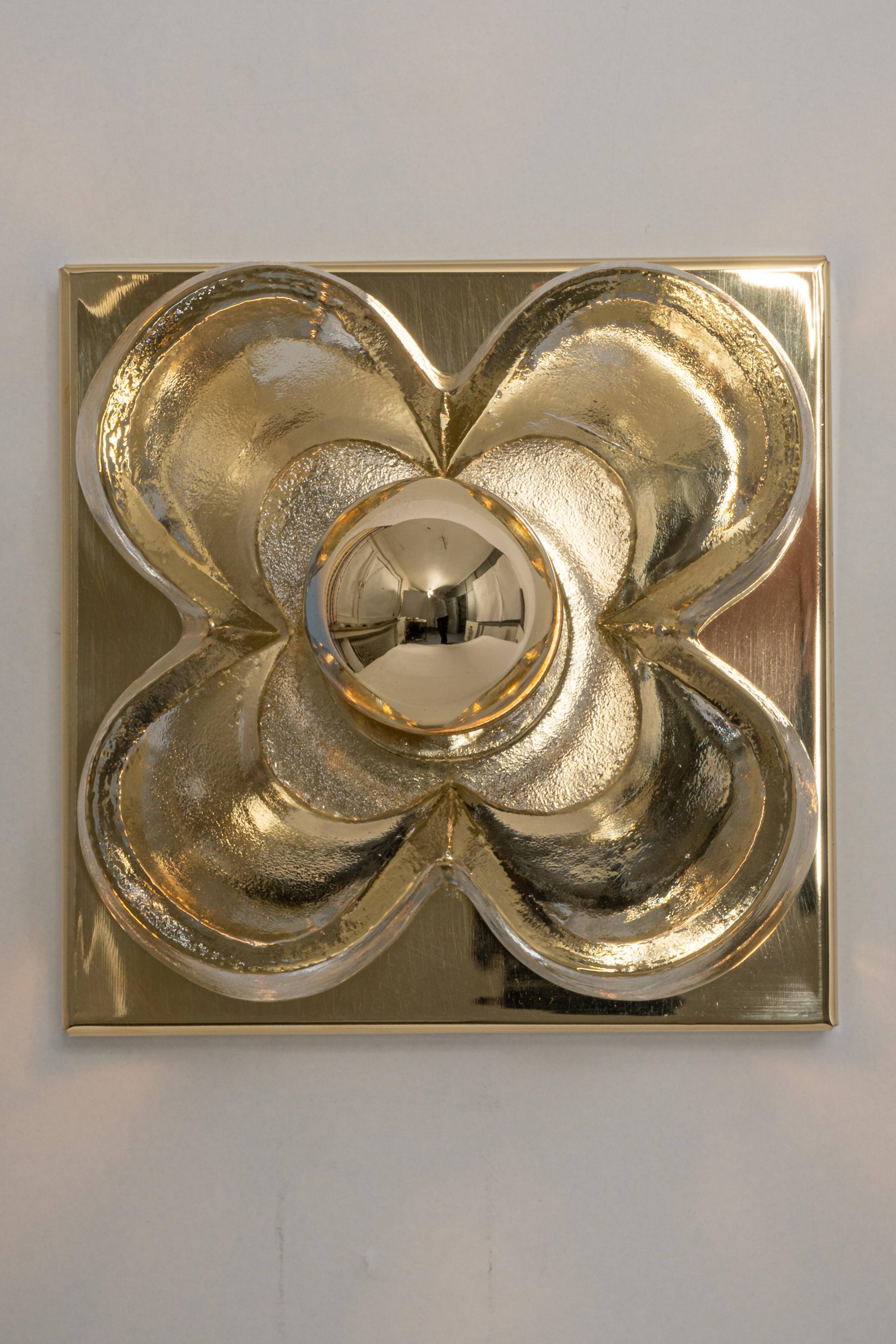 Glass Wall Sconce by Sische, Germany, 1970s