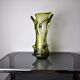 Vase seguso vert en verre de murano, italie, 1960