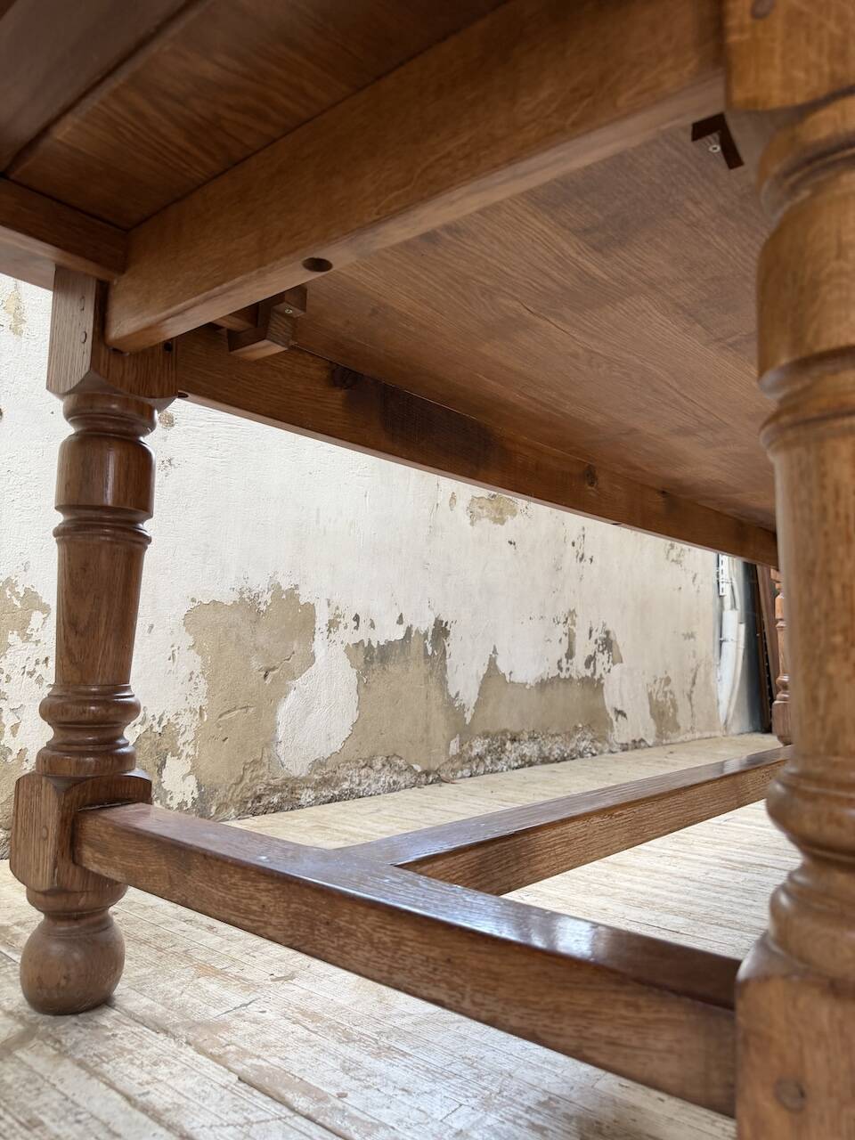Table repas style drapière noyer 2m5/3m5 1900