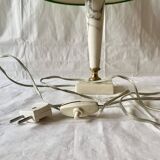 Vintage alabaster and brass table lamp