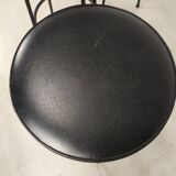 3 tabourets de bar noir vintage