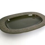 Five-Piece Black Earthenware Serving Set by Antonia Campi, Italy