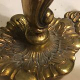 Pair of bronze candlesticks