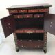 Furniture antique Korean storage box 1910 in wood and brass