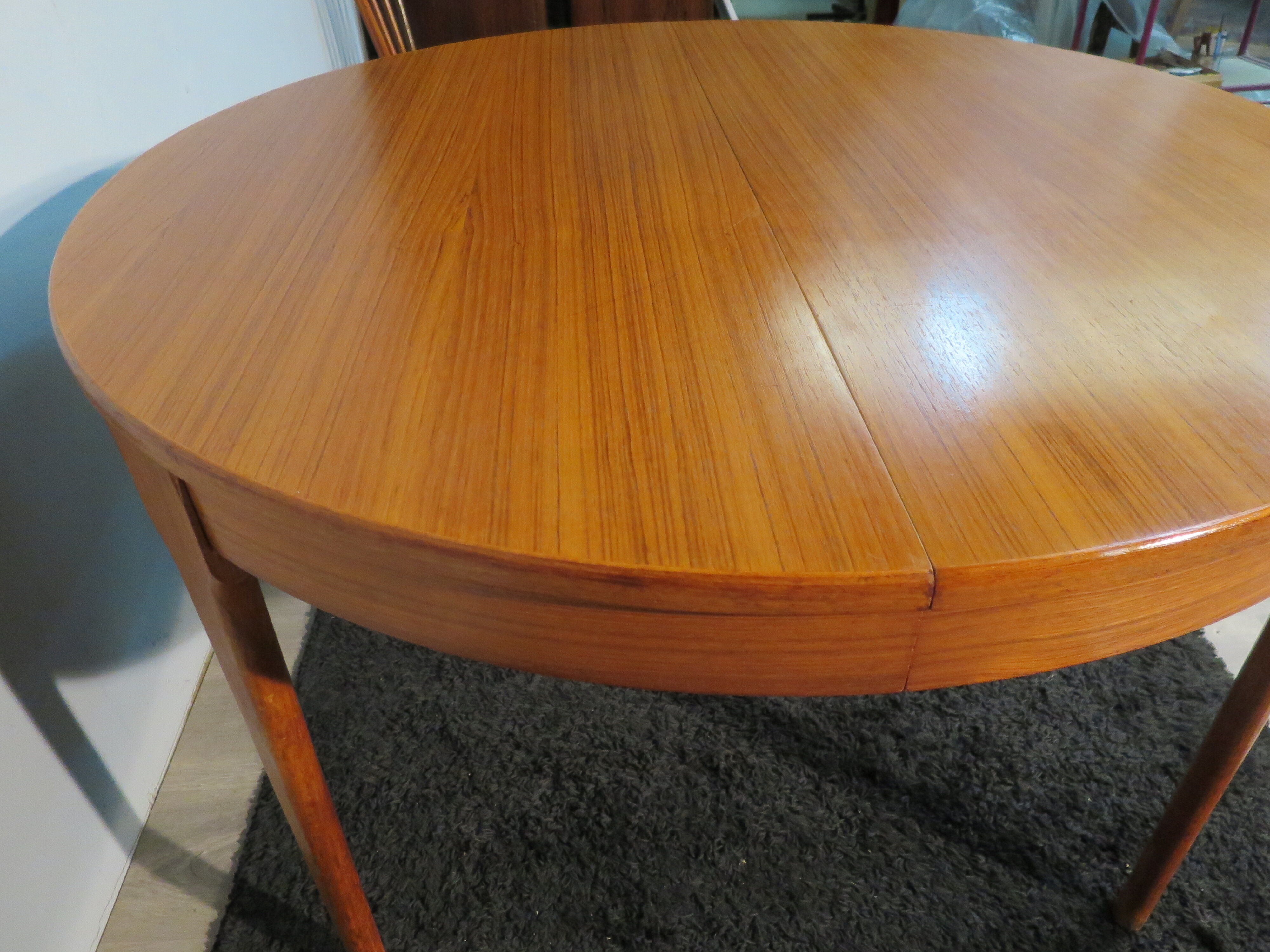 Scandinavian teak round table