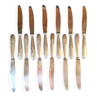 Titre : Ménagère vintage de 12 couteaux – Milon Châteauroux 🇫🇷