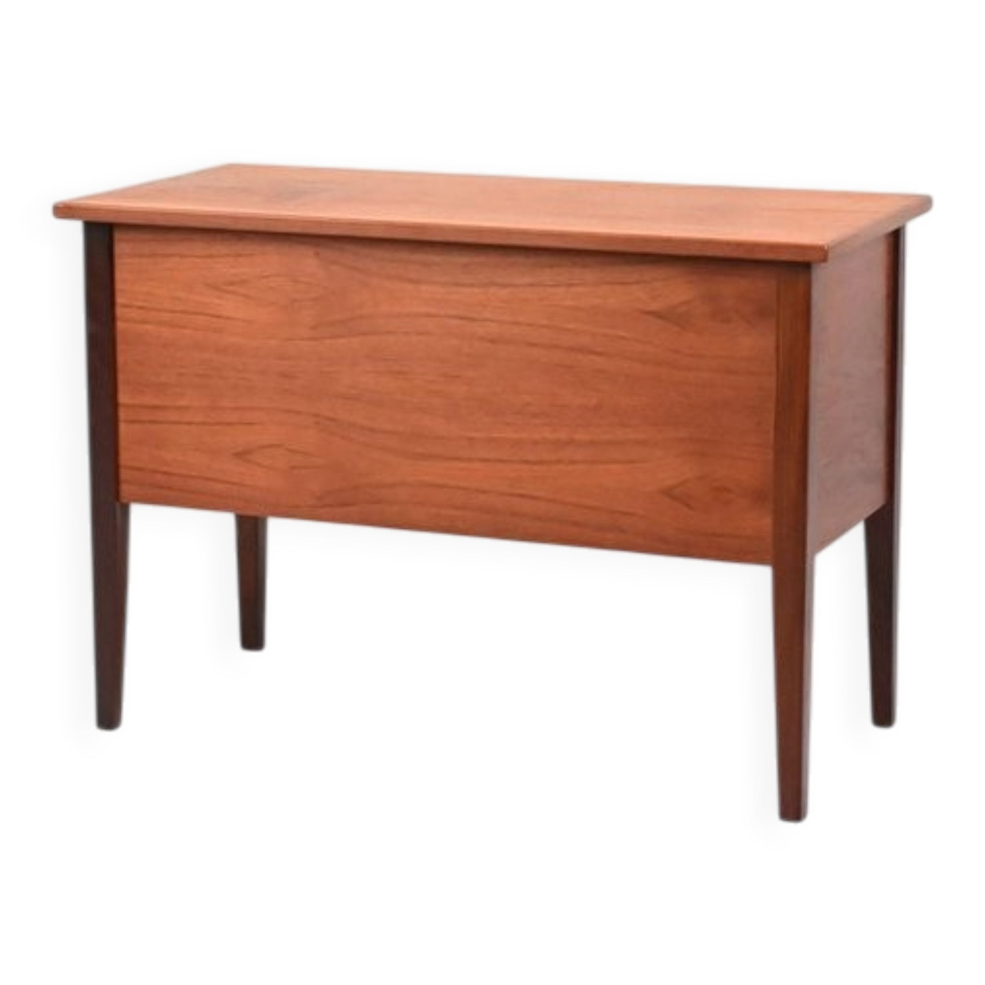 Table d'appoint en teck avec espace de rangement