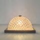 Golden globe ceiling light, bubble glass and brass