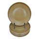 Lot de 6 assiettes en Grès de Rigny vintage