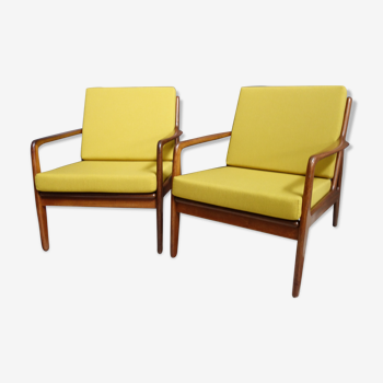 Paire de fauteuils Walter Knoll  1960