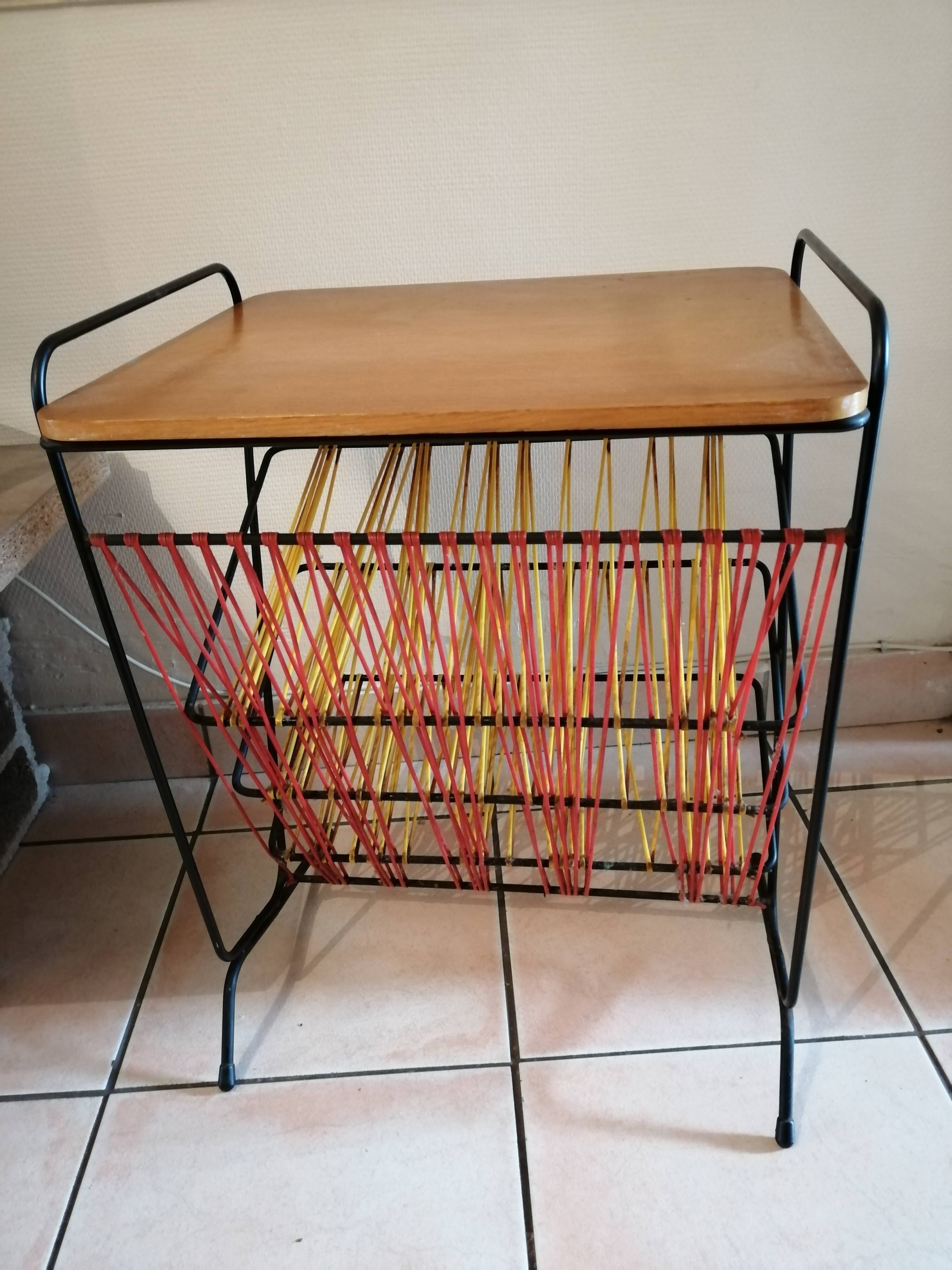 scoubidou vintage side table