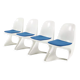 Set of 4 Space Age Casalino dining chairs by Alexander begge for Casala
