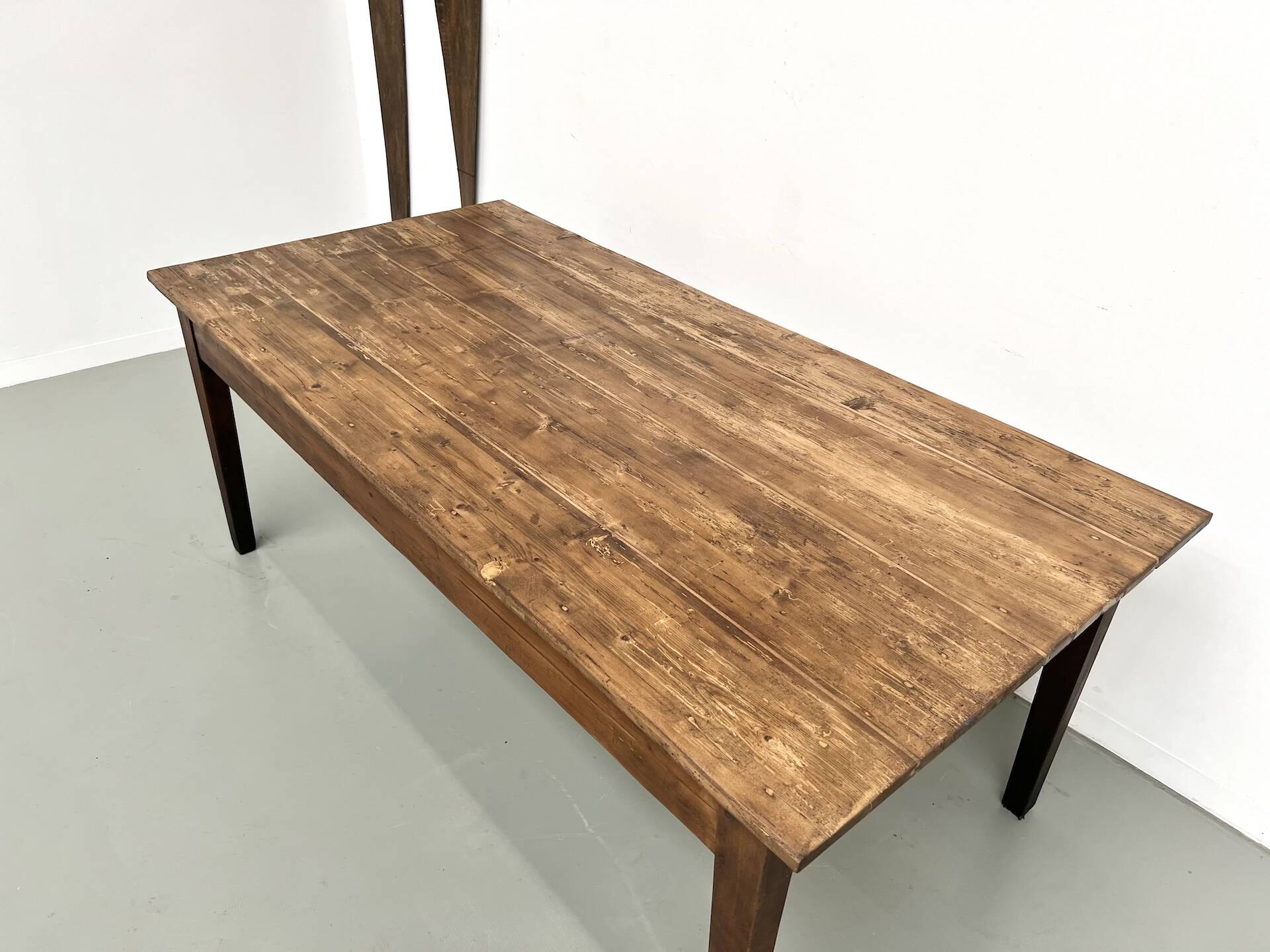 Table de ferme en pin, années 50
